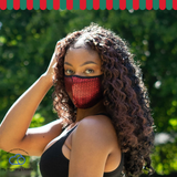 Holiday face mask Honeycomb Sparkle Face Mask with Pocket Filter, Fancy Bling Party Mask Adjustable Washable Unisex Christmas face mask