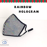 Holiday face mask Honeycomb Sparkle Face Mask with Pocket Filter, Fancy Bling Party Mask Adjustable Washable Unisex Christmas face mask