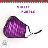 Holiday face mask Honeycomb Sparkle Face Mask with Pocket Filter, Fancy Bling Party Mask Adjustable Washable Unisex Christmas face mask