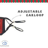 Holiday face mask Honeycomb Sparkle Face Mask with Pocket Filter, Fancy Bling Party Mask Adjustable Washable Unisex Christmas face mask