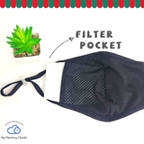 Holiday face mask Honeycomb Sparkle Face Mask with Pocket Filter, Fancy Bling Party Mask Adjustable Washable Unisex Christmas face mask