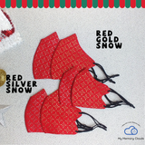 Holiday face mask Christmas face mask Star Face Mask Fancy Bling Party Mask Adjustable Washable Neoprene Reusable Gold Silver  Family mask