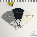 Organic Cotton - Antibacterial Face Mask for Petite & Youth face mask Adjustable Earloop Washable Reusable Unisex fancy face mask light weight