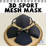 Fitness Mask 3D Mesh Sport Face Mask Athletic Face mask Gym face mask Adjustable Washable Unisex bicycling basketball golf football baseball