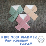 Kids Neck Warmer Winter Scarf  kids Muffler Baby Scarf 8W Corduroy fleece Neck gaiter Neck wrap baby gifts Christmas gift holiday gift
