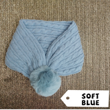 Kids Neck Warmer Winter Scarf  kid Muffler Baby Scarf Soft Wool hand knit pompom kids hat Neck wrap baby gift Christmas gift holiday gift