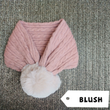 Kids Neck Warmer Winter Scarf  kid Muffler Baby Scarf Soft Wool hand knit pompom kids hat Neck wrap baby gift Christmas gift holiday gift