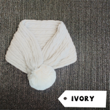 Kids Neck Warmer Winter Scarf  kid Muffler Baby Scarf Soft Wool hand knit pompom kids hat Neck wrap baby gift Christmas gift holiday gift