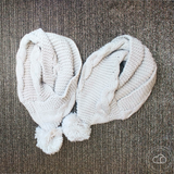 Kids Infinity PomPom Winter neck muffler Beanies kids Trapper hats Neck warmer Neck Gaiter bandana Soft Wool blended hand knitted baby gift