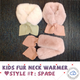 Kids Neck Warmer - Winter Scarf - kid Muffler - Baby Scarf -  Soft Fur hand knit Muffler - Neck wrap - baby gift Christmas gift holiday gift