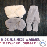 Kids Neck Warmer - Winter Scarf - kid Muffler - Baby Scarf -  Soft Fur hand knit Muffler - Neck wrap - baby gift Christmas gift holiday gift