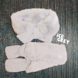 Kids Neck Warmer - Winter Scarf - kid Muffler - Baby Scarf -  Soft Fur hand knit Muffler - Neck wrap - baby gift Christmas gift holiday gift