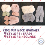 Kids Neck Warmer - Winter Scarf - kid Muffler - Baby Scarf -  Soft Fur hand knit Muffler - Neck wrap - baby gift Christmas gift holiday gift