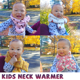 Kids Neck Warmer Winter Scarf  kids Muffler Baby Scarf Soft cotton fleece Neck gaiter Neck wrap baby gifts Christmas gift scarf Holiday Gift
