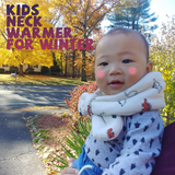 Kids Neck Warmer Winter Scarf  kids Muffler Baby Scarf Soft cotton fleece Neck gaiter Neck wrap baby gifts Christmas gift scarf Holiday Gift