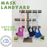 Face Mask Lanyard / face mask strap / Mask Necklace / Mask holder / Mask accessory - Non Stretch Cotton Woven