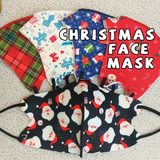 Christmas face mask, Holiday face mask, Santa Rudolph Reindeer Snowman gingerbread man candy cane Adjustable Neoprene Family mask X-MAS MASK